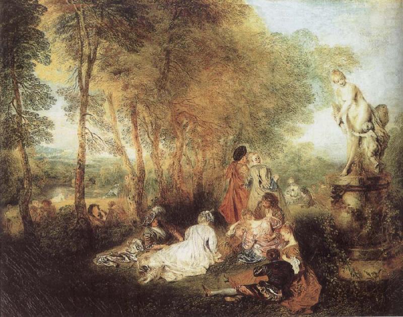 WATTEAU, Antoine A Love Festival china oil painting image
